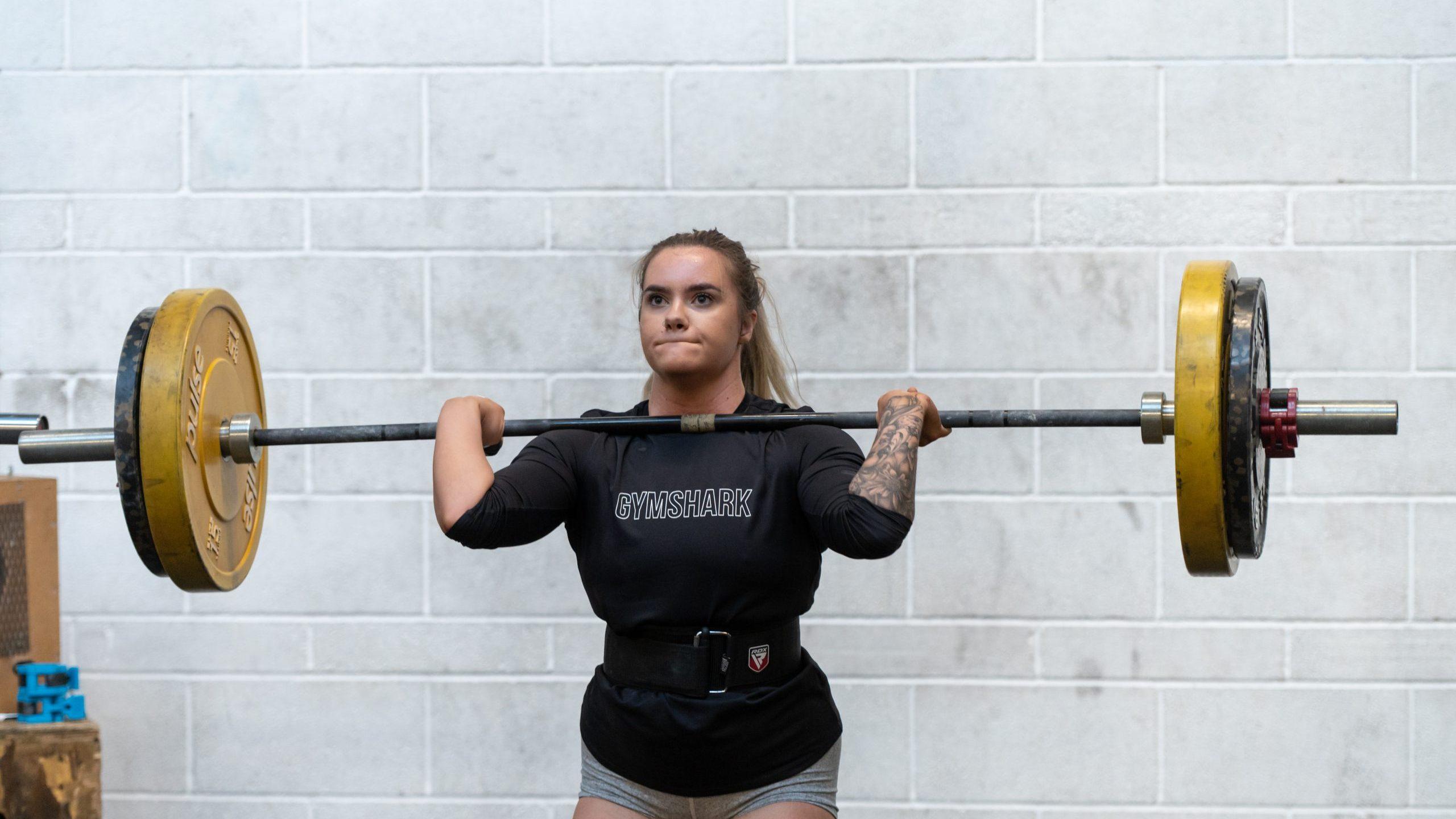 Woman weightlifting