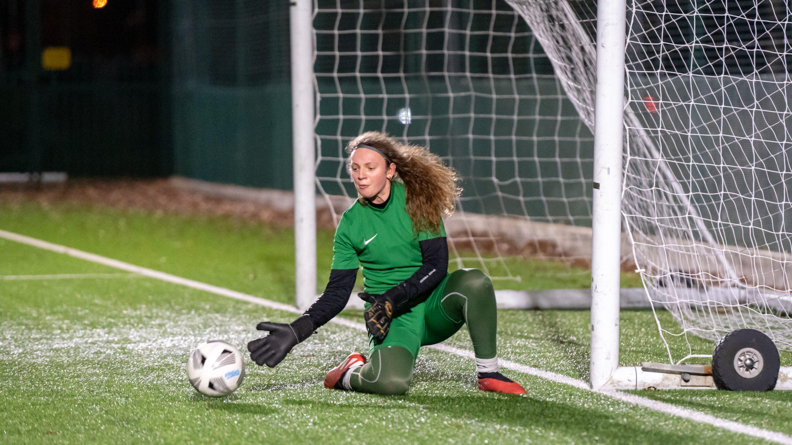 Female goal keeper