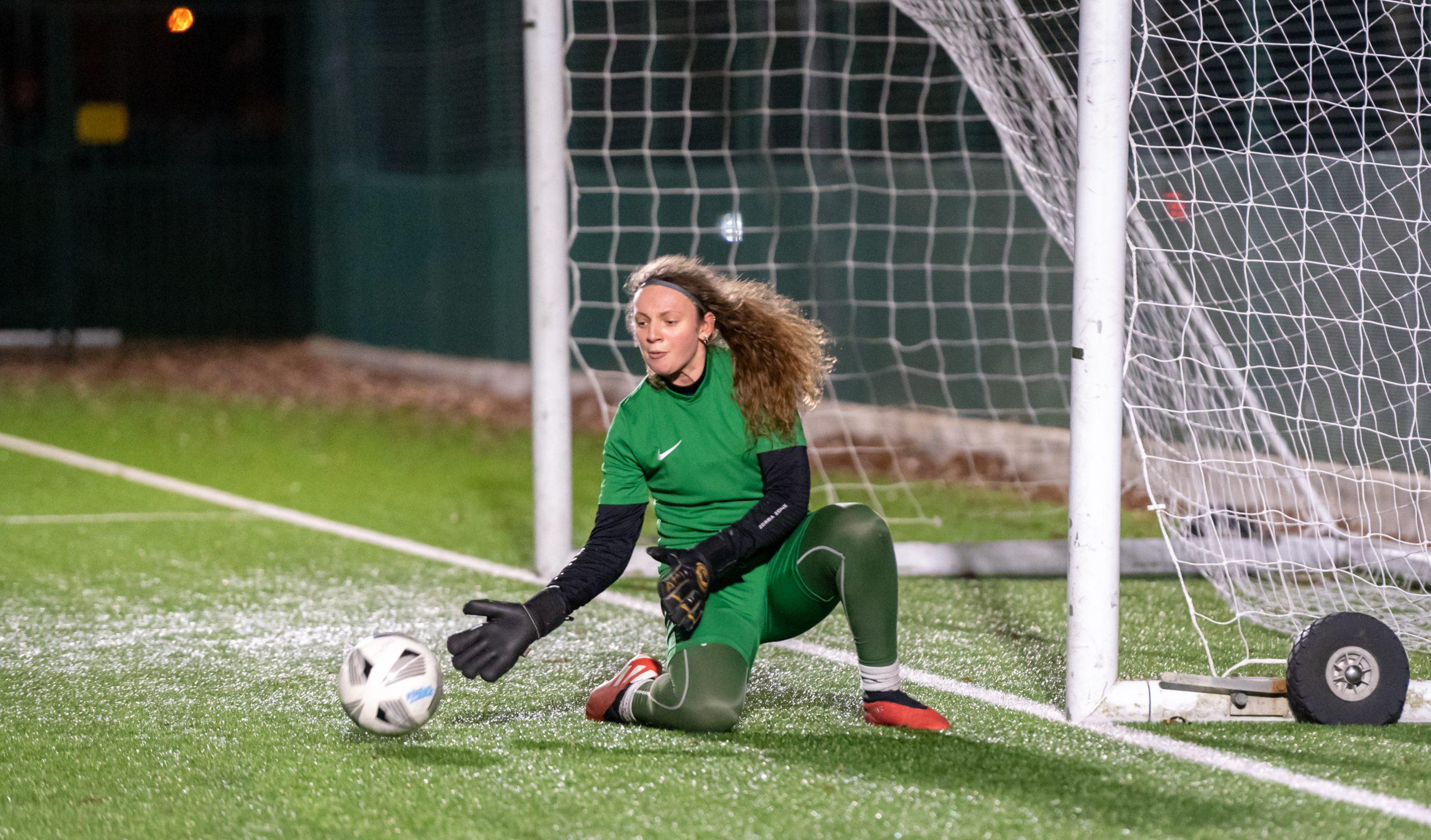 Female goal keeper