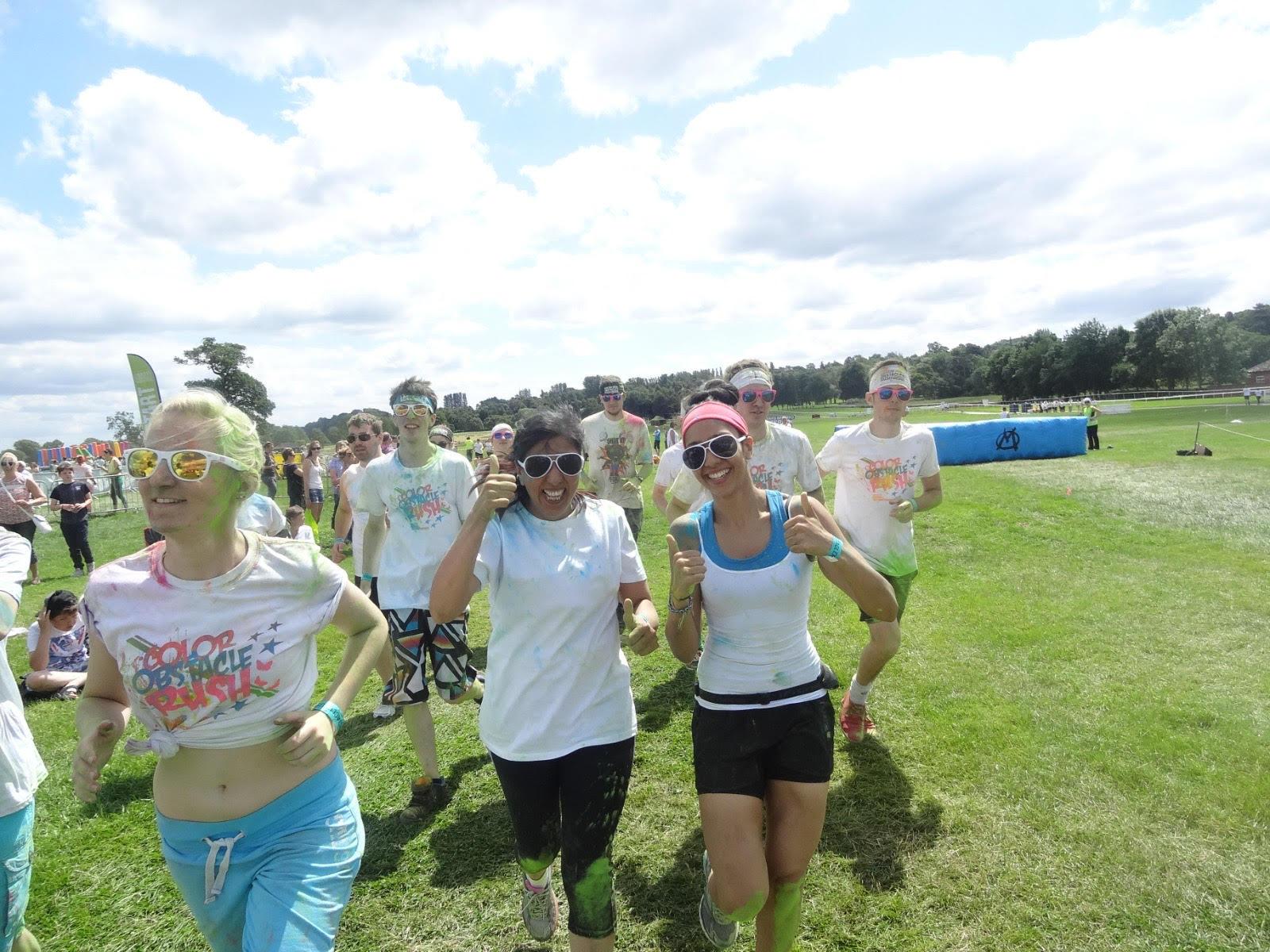 Women on a colour run