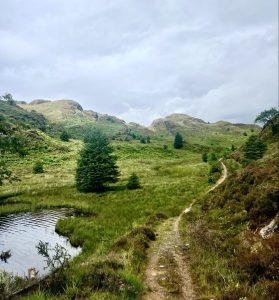 A landscape image from one of Robin and Caroline's training runs