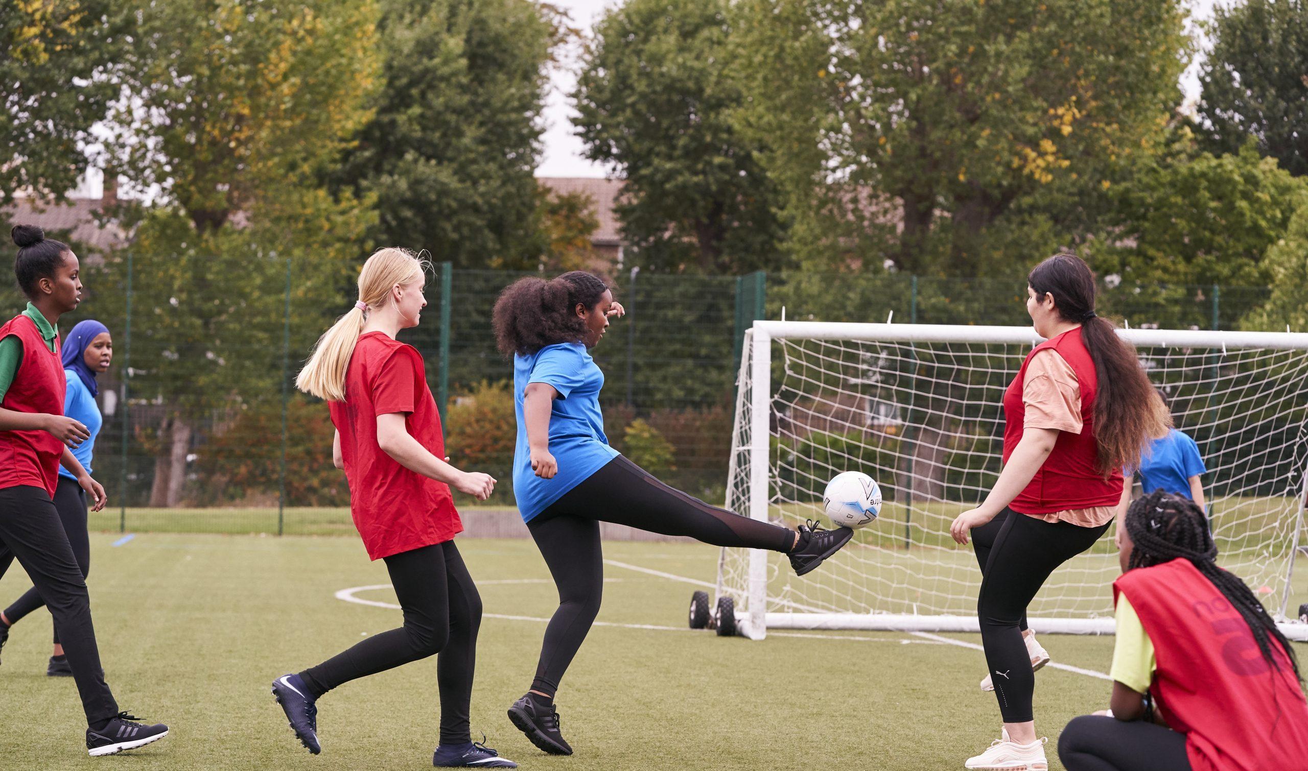 Teenage girls football